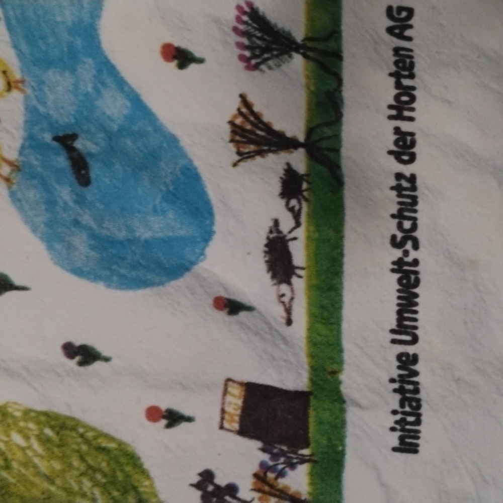🇩🇪 REDUCE ♻️ REUSE ♻️ RECYCLE Cotton Canvas Bag Tote RARE